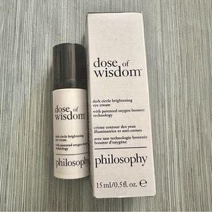 Philosophy DOSE OF WISDOM dark circle brightening eye cream